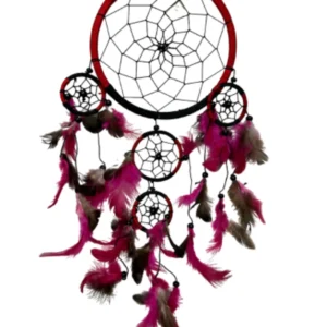 dromenvanger-17-cm-rood-zwart-dreamcatcher