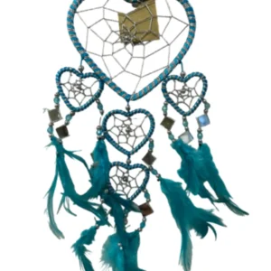 dromenvanger-hartje-met-spiegels-turquoise-11-cm-dreamcatcher