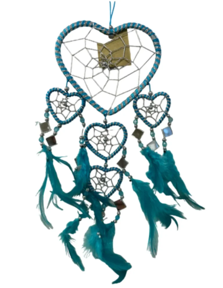 dromenvanger-hartje-met-spiegels-turquoise-11-cm-dreamcatcher