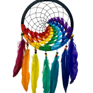 dromenvanger-wave-regenboog-zwart-22-cm