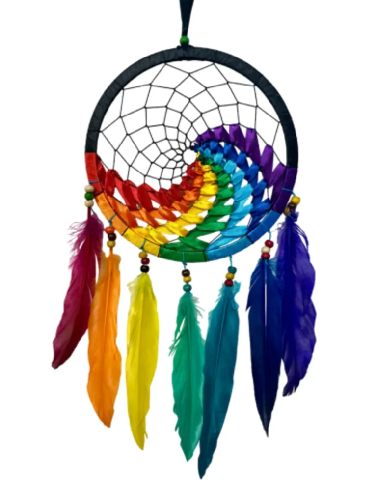dromenvanger-wave-regenboog-zwart-22-cm