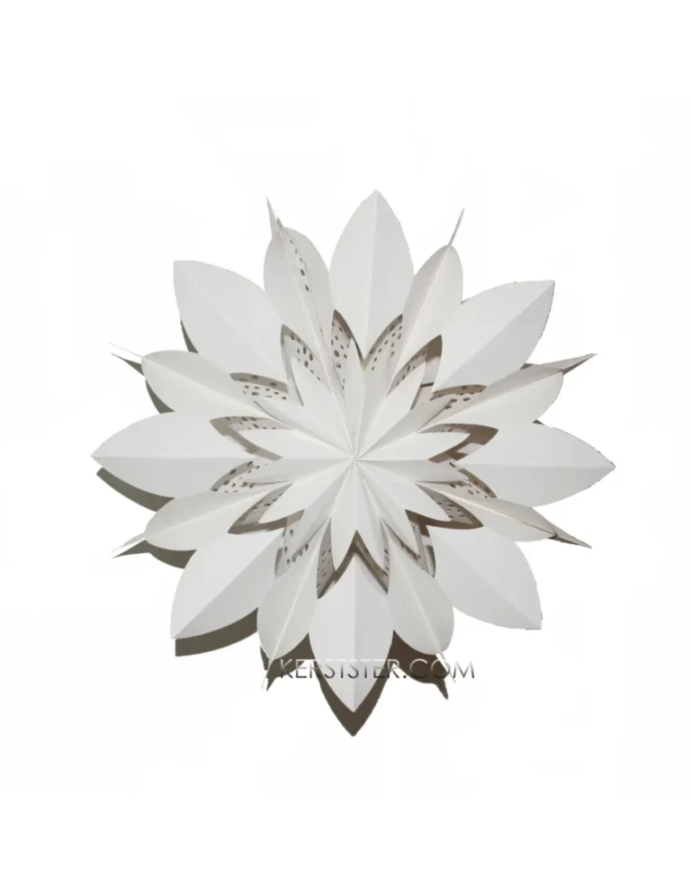 -witte-snowflake-flower-zonder-verlichtingsset
